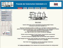 Tablet Screenshot of historische-hafenbahn.de